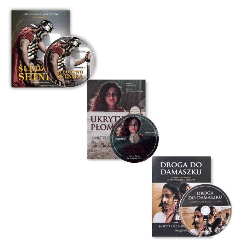 AUDIOBOOKI CD-MP3: PAKIET PREZENTOWY - Trylogia KROKI WIARY: Ukryty Płomień + Śledztwo Setnika + Droga do Damaszku- Janette Oke AUDIOBOOKI CD-MP3: PAKIET PREZENTOWY - Trylogia KROKI WIARY: Ukryty Płomień + Śledztwo Setnika + Droga do Damaszku- Janette Oke
