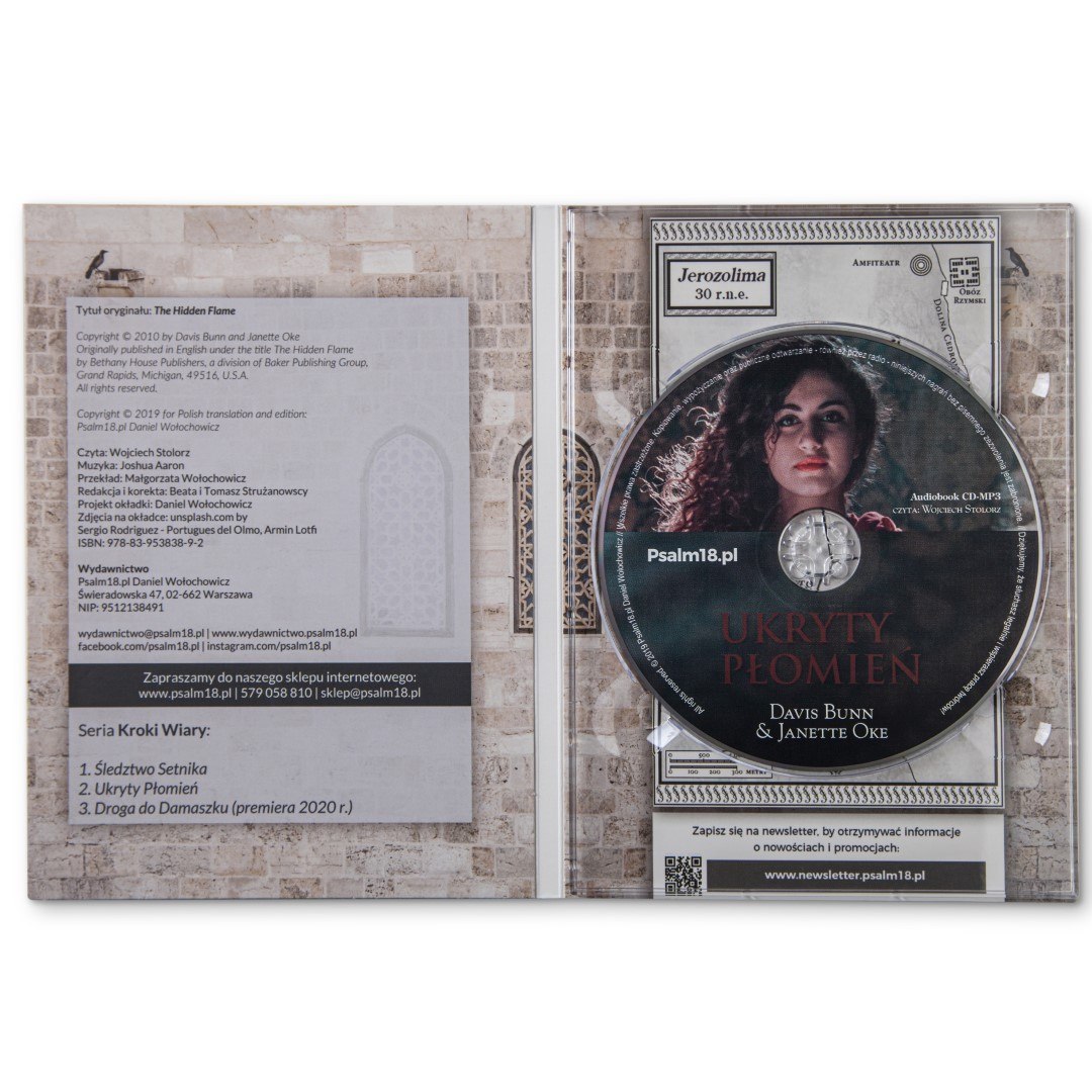 AUDIOBOOKI CD-MP3: PAKIET PREZENTOWY - Trylogia KROKI WIARY: Ukryty Płomień + Śledztwo Setnika + Droga do Damaszku- Janette Oke AUDIOBOOKI CD-MP3: PAKIET PREZENTOWY - Trylogia KROKI WIARY: Ukryty Płomień + Śledztwo Setnika + Droga do Damaszku- Janette Oke