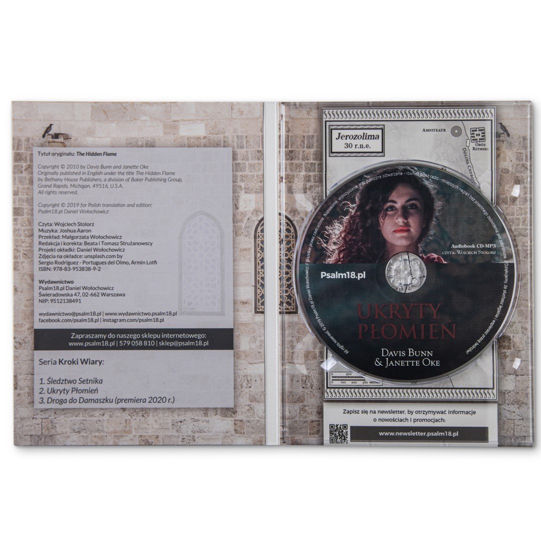 Audiobook CD-MP3: UKRYTY PŁOMIEŃ - Janette Oke & Davis Bunn [tom 2 Śledztwo Setnika]