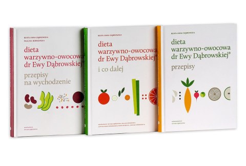 PAKIET: Dieta warzywno-owocowa dr Ewy Dąbrowskiej - Beata Anna Dąbrowska - 3 książki - NAJNOWSZE WYDANIE PAKIET: Dieta warzywno-owocowa dr Ewy Dąbrowskiej - Beata Anna Dąbrowska - 3 książki - NAJNOWSZE WYDANIE