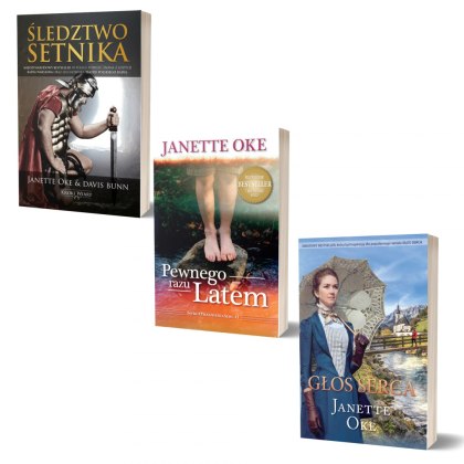 -50% PAKIET INSPIRUJĄCE POWIEŚCI: Śledztwo Setnika + Pewnego Razu Latem + Głos Serca - Janette Oke & Davis Bunn