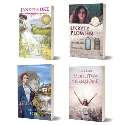 -50% PAKIET POWIEŚCI DLA KOBIET: Wiosenna obietnica + Ukryty Płomień + Głos serca + Modlitwa Nieznajomej - 4 książki