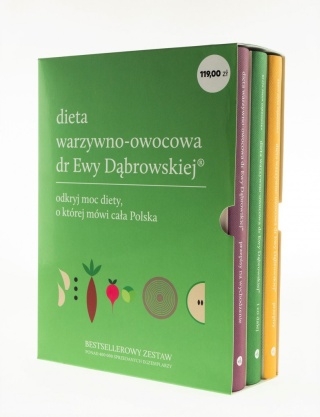 PAKIET: Dieta warzywno-owocowa dr Ewy Dąbrowskiej - Beata Anna Dąbrowska - 3 książki - NAJNOWSZE WYDANIE