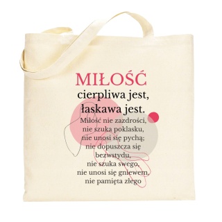 TORBA BAWEŁNIANA: "MIŁOŚĆ..." - Hymn o miłości