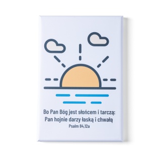 Obraz na płótnie - PAN BÓG JEST SŁOŃCEM I TARCZĄ