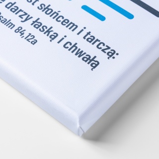 Obraz na płótnie - PAN BÓG JEST SŁOŃCEM I TARCZĄ