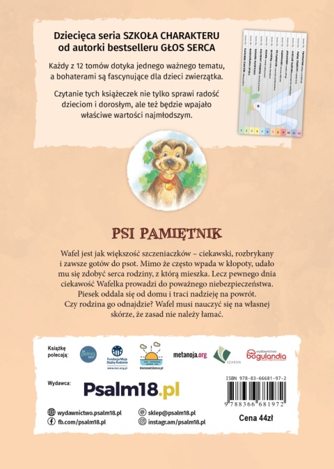 Ebook: PSI PAMIĘTNIK i znaczenie posłuszeństwa - Janette Oke [EPUB/MOBI]