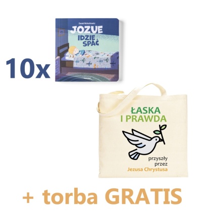 Pakiet: 10 x JOZUE IDZIE SPAĆ + torba bawełniana