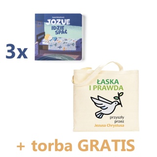 Pakiet: 3 x JOZUE IDZIE SPAĆ + torba bawełniana