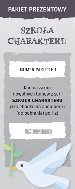 [LIMITOWANA EDYCJA - NUMER 1] PAKIET PREZENTOWY: SZKOŁA CHARAKTERU - 12 książek + CD-MP3 + numerowana zakładka