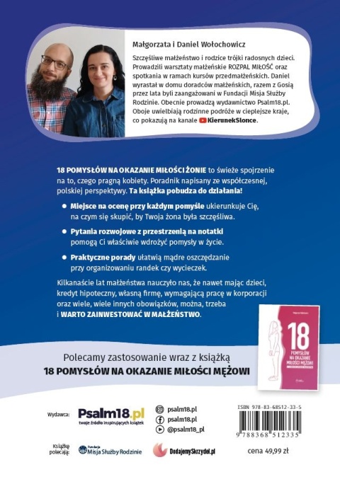 Ebook: 18 POMYSŁÓW NA OKAZANIE MIŁOŚCI ŻONIE + dodatek: 3 FUNDAMENTY NIEBIAŃSKIEGO MAŁŻEŃSTWA [EPUB/MOBI]