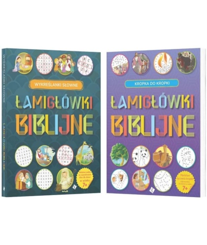 PAKIET: Łamigłówki biblijne 7+ komplet książek