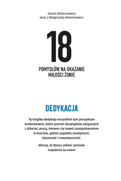 Nowość! PAKIET PREZENTOWY: 18 pomysłów na okazanie miłości żonie + ...mężowi + dodatek + zakładki